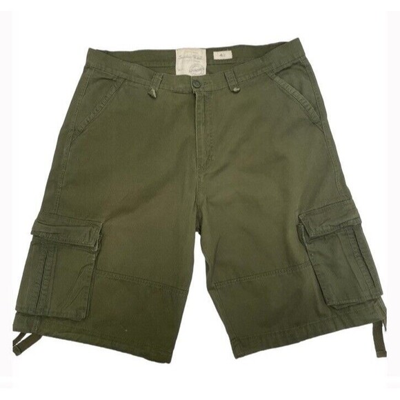 Smoke Rise Shorts Mens 42 Baggy Cargo Paratrooper Military Style Y2K Gorpcore - Picture 1 of 9